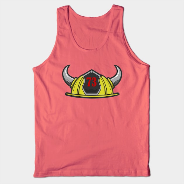 Station 73 Helmet Tank Top by Gresham Fire